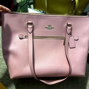 Pink Coach Tote